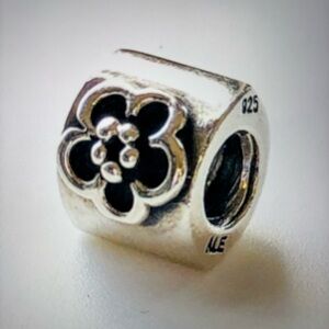 Pandora 925 Silver Floral Charm